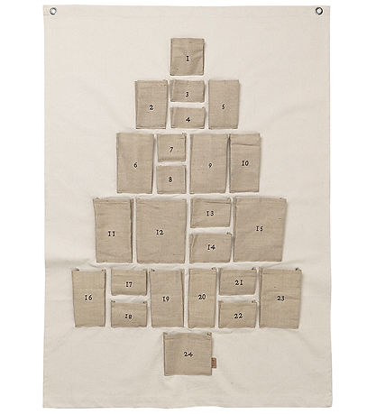 ferm Living Weihnachtskalender - Kiefer - Maxi - Natural