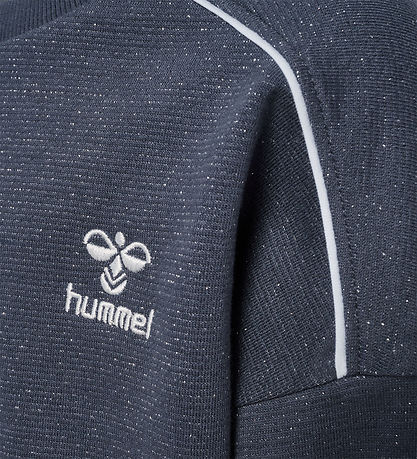 Hummel Sweatshirt - hmlGizela - Ombre Blue w. Glitter