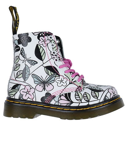 Dr. Martens Kängor - 1460 T - White Äng Tryck Athena