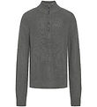 Grunt Blouse - Knitted - Durbuy - Light Grey