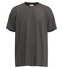 Grunt Stuttermabolur - Arnhem Tee - Dark Grey