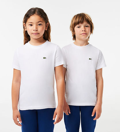 Lacoste Stuttermabolur - Hvítt