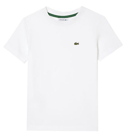Lacoste Stuttermabolur - Hvítt