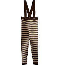 Fliink Leggings M. axlaböndum - Prjónað - Viscose - Favo - Choco