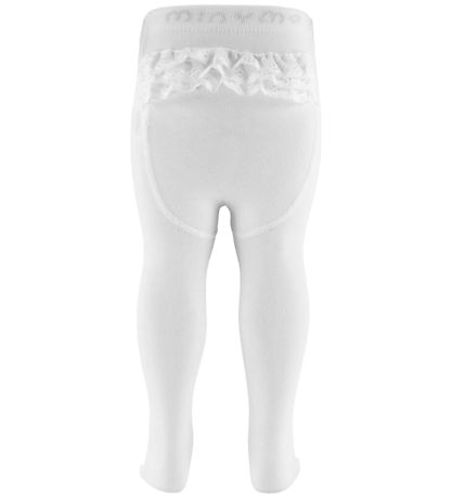 Collants av. Dentelle Minymo - Blanc