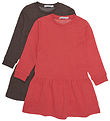 Minymo Sweat klänningar - 2-pack - Tomatpuré