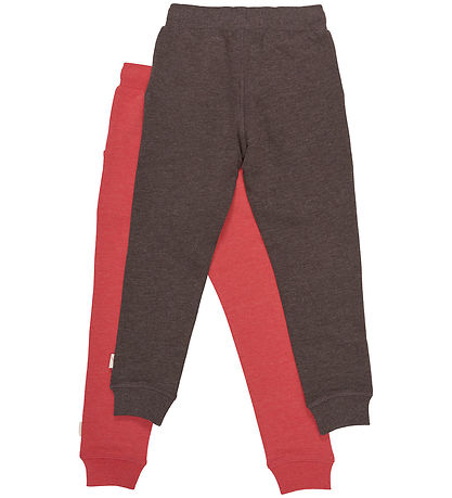 Minymo Joggebukser - 2-pack - Tomatpuré