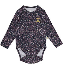 Hummel Body l/æ - hmlFloa - Ombre Blue/Lilla m. Blomster