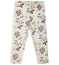 The New Siblings Leggings - TnsHoliday - Ecru M. Prentað