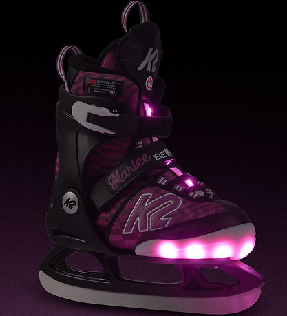 K2 Schaatsen m. Licht - Marlee Beam Ice - Paars/zwart