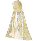 Souza Maskeradkläder - Kappa - Amelia - Guld