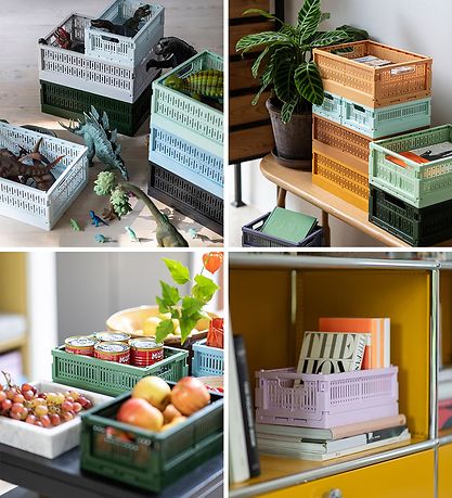 Made Crate Foldable Box - Midi - 33x24x13 cm - Lilac