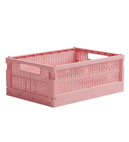 Made Crate Klappbox - Midi - 33x24x13 cm - Zuckerwatte Pink