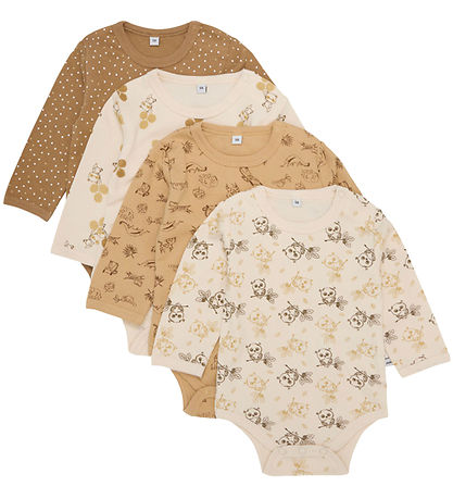 Pippi Baby Body L/æ - 4er-Pack - Whitecap Grey