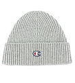 Champion Beanie - Wool/Polyester - Grey Melange