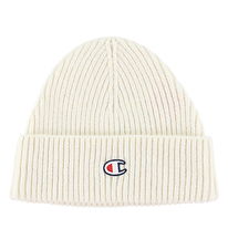 Champion Húfa - Ull/Pólýester - Off White