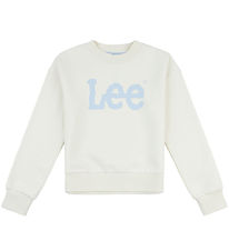 Lee Sweatshirt - vinglig grafik - Pearled Ivory