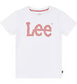 Lee T-shirt - vinglig grafik - Bright White