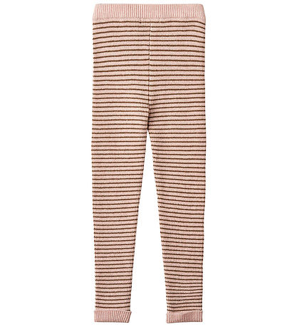 Fliink Leggings - Prjónað - Rib - Benna - Peach Svipu/Hvolpur