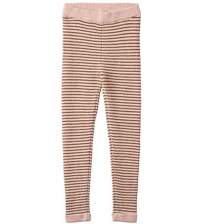Fliink Leggings - Prjónað - Rib - Benna - Peach Svipu/Hvolpur