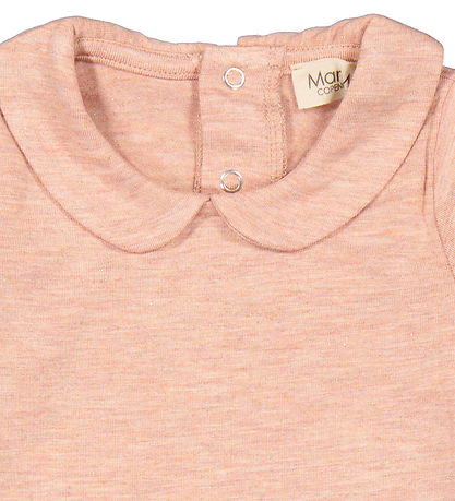 MarMar Bodysuit l/s - Becka - Coral Haze Glitter