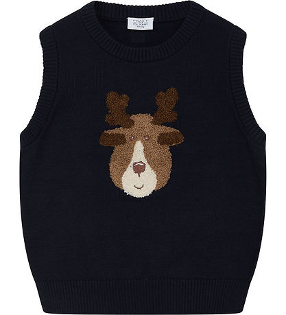 Hust and Claire Waistcoat - Knitted - Princo - Navy