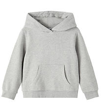 Name It Hættetrøje - Noos - NkfLena - Grey Melange