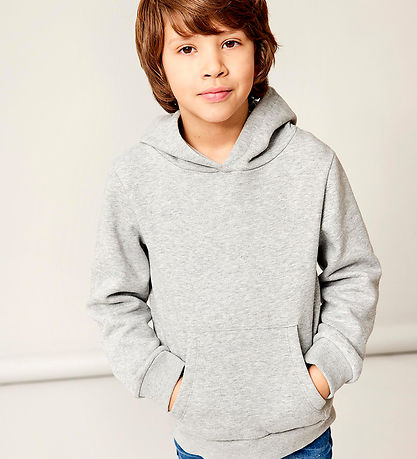 Name It Hoodie - Noos - NkfLena - Grey Melange