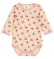 Müsli Bodysuit l/s - Dahlia - Rose Sugar w. Flowers