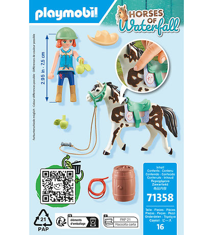 Playmobil Horses Of Waterfall - Ellie and Sa... - 71358 - 16 Par