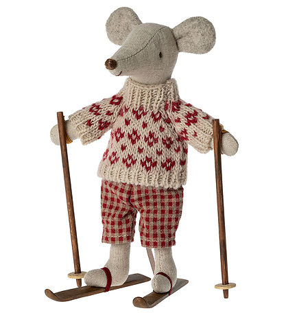 Maileg Mouse - Mother w. Ski