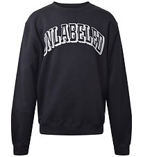 Hound Peysa - Crew Neck - Svart M. Prentað