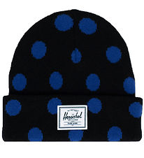 Herschel Húfa - Prjónað - Elmer Kids - Black/Blár Dots