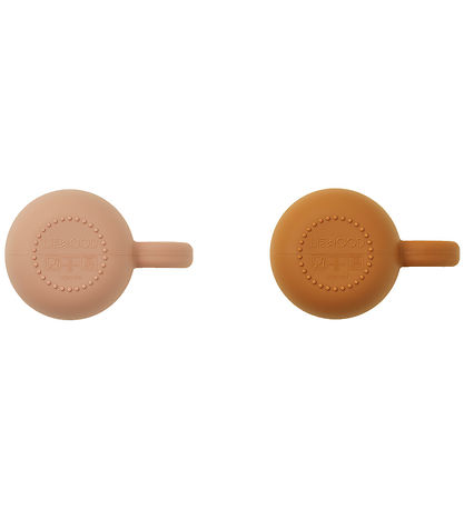 Liewood Cups - Silicone - 2-Pack - Merce - Mustard/Dark Rose M