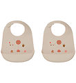 Liewood Bibs - Silicone - 2-Pack - Tilda - Birthday Multi M