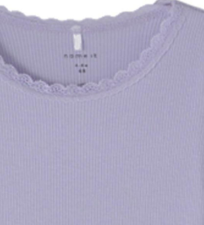 Name It Bodysuit l/s - Noos - Rib - NbfKab - Heirloom Lilac/Mela