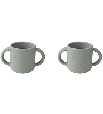 Liewood Becher - Silikon - 2er-Pack - Gen - Rabbit Dove Blue