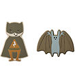 Liewood Teething Toy - Silicone - 2-Pack - Gia - Superhero/Dune 