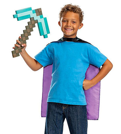 Disguise Costume - Minecraft Ax & Cloak Set