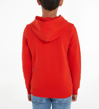 Tommy Hilfiger Hoodie - Hilfiger Script - Fierce Red