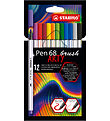 Stabilo Filzstifte - Pen 68 Brush Arty - 12 st. - Mehrfarbig