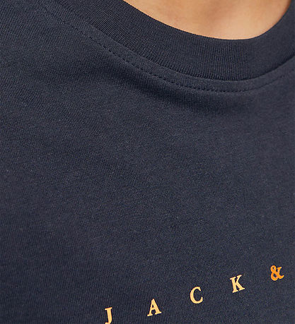 Jack & Jones Stuttermabolur - JjEstar - Noos - Dark Dökkblátt