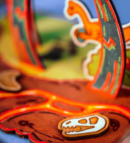 Crateit Creation Set - Dinosaur - Wood - The Battle I The Wastel