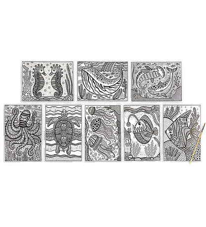 Feuilles de coloriage magiques Ooly - Couleurs cachées - 8 pces 