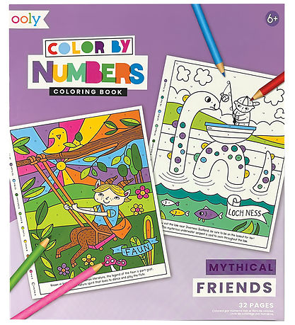 Ooly Kleurboek - Kleur Stad Getallen - Mythisch Friends