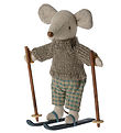 Souris Maileg - 13 cm - Big Brother av. Ski