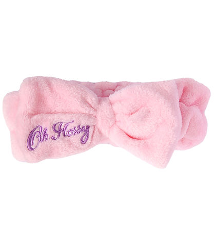 Oh Flossy Hårband m. Rosett - Rosa
