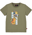 LEGO® Ninjago T-shirt - LWTano 132 - Dusty Green w. Print