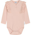 Hust and Claire Bodysuit l/s - Rib - Belize - Peach Dust w. Ruff
