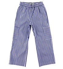 Sofie Schnoor Stelpur Buxur - Dökkblátt Striped